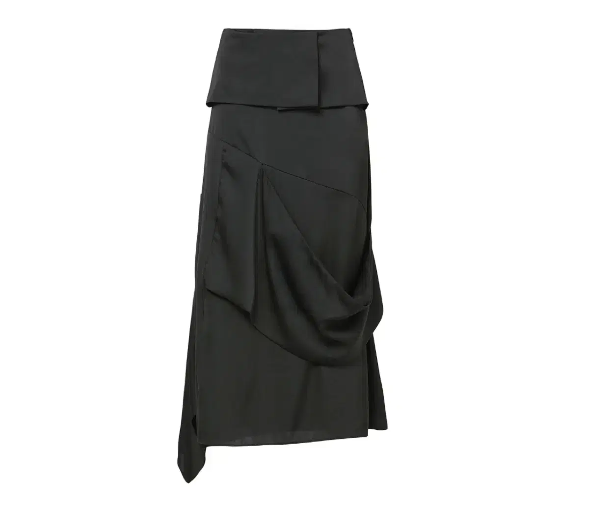 플레어업 Drape Layered Maxi Skirt (Black) | 브랜드 중고거래